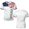 T-shirt Stile Bandiera Americana Retro Stampa 3D Estate Aquila Cuore Grafica Tee Street Unisex Sportivo Casual Traspirante Manica Corta