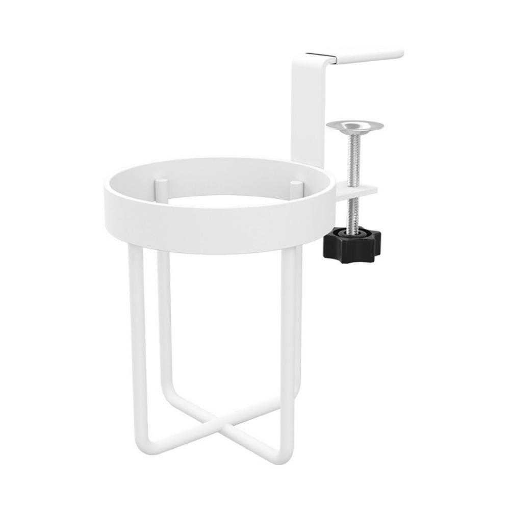 Metal Desktop Mug Rack 2 In 1 Cup Hanging Storage Holder Space Saving Clip-on Cup Holder  Desk