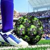 Rider Speeding Through Neon Light Size 5 Soccer Ball, Suitable for Training and Matches, High-Elasticity, Wear-Resistant Material Gift for Fan
