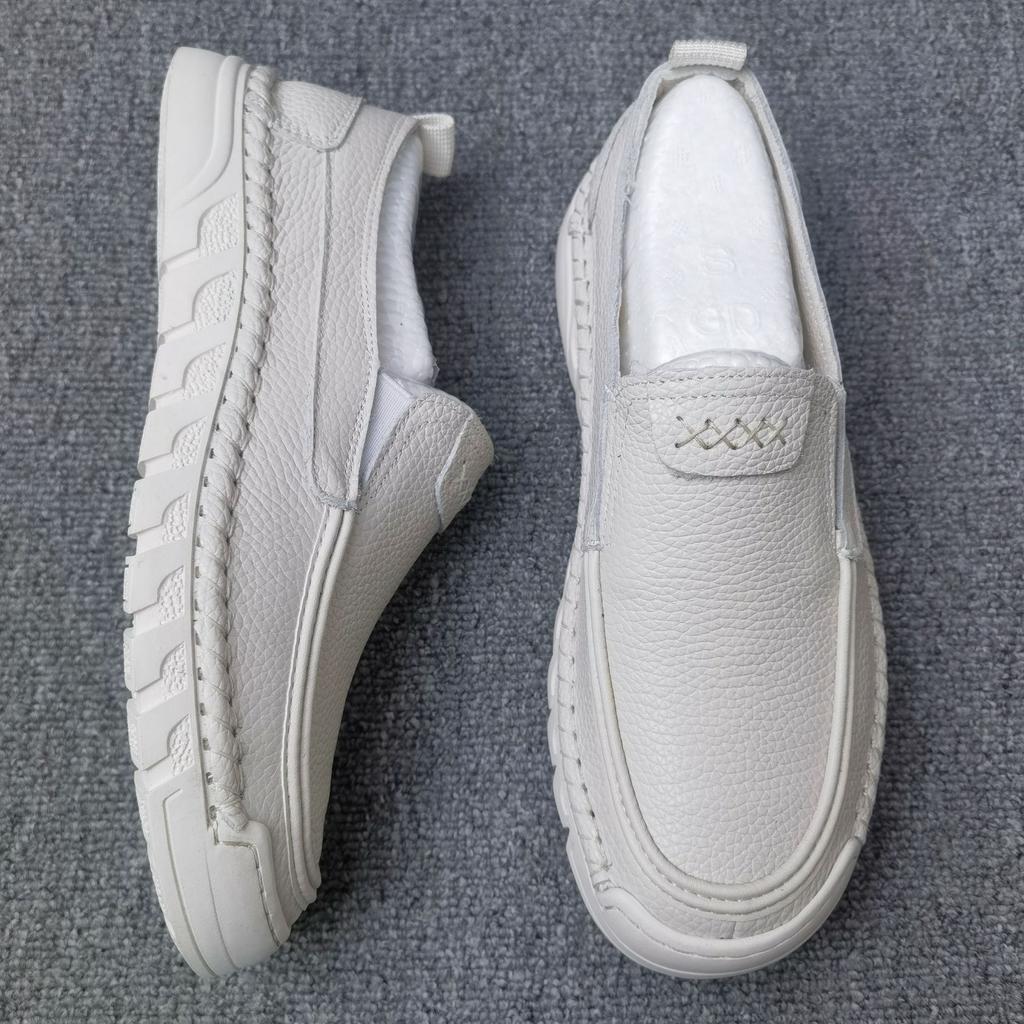 Mens Loafers Breathable Slip on Driving Shoes Chaussure Homme Genuine Leather Men Business Handmade Casual Shoes