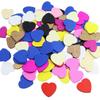 18mm Wooden Heart Chips, 100pc Pack - Colored Wedding & Festival DIY Decorations