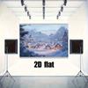 1 piece of winter snow village party background cloth - no power required  home and outdoor Christmas decoration  snow scenery