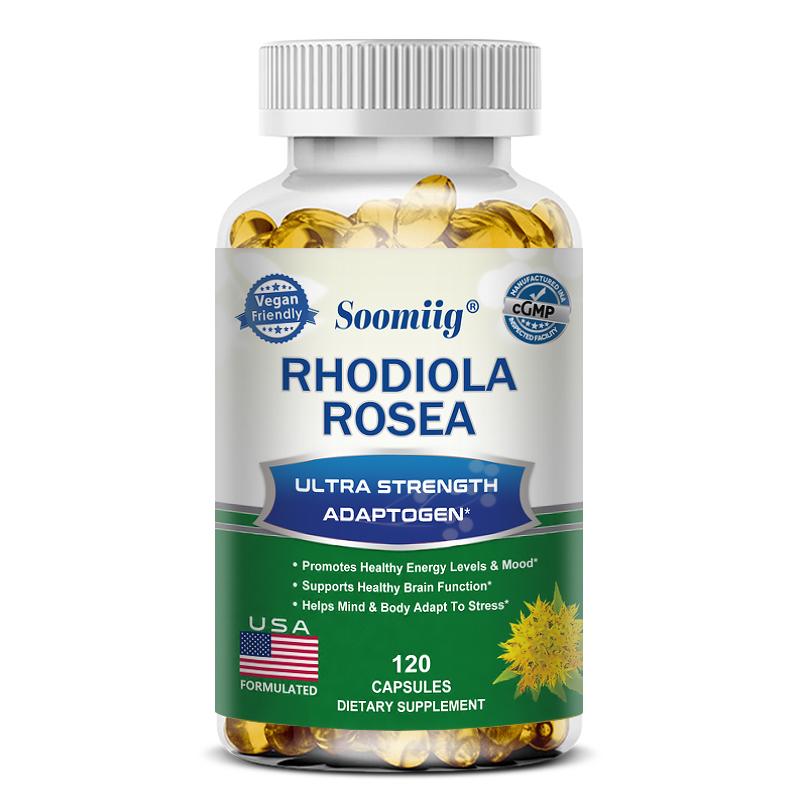 

Rhodiola Rosea (Root) 1000 Mg Supplements Ultra Strength Adaptogen 120 Capsules 120 Capsules