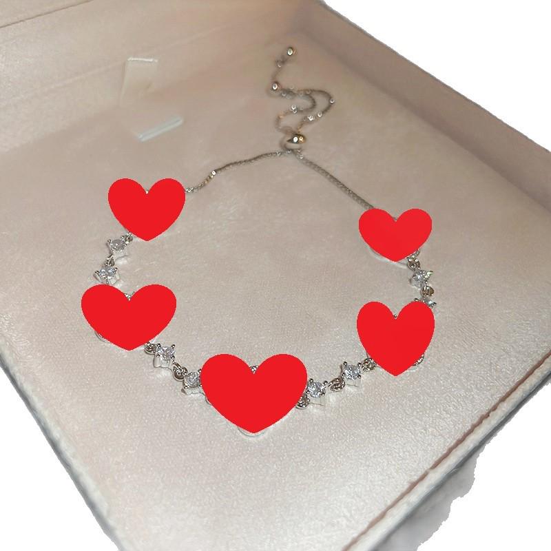 Korean-Style Zircon Flower Drawstring Bracelet - Light Luxury Versatile Bangle Jewelry