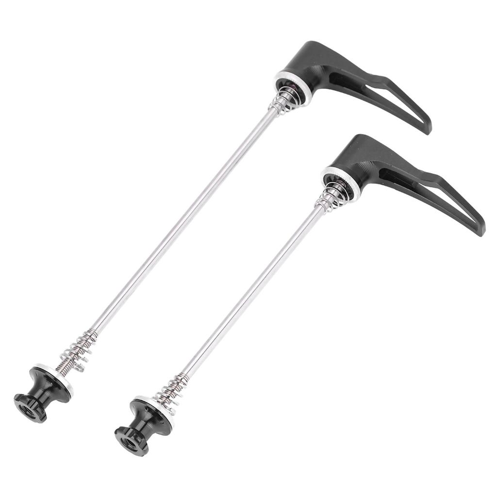Stainless Steel Axle CNC Alloy Skewers for Bike Road Bicycle Quick Release (black 100 130)