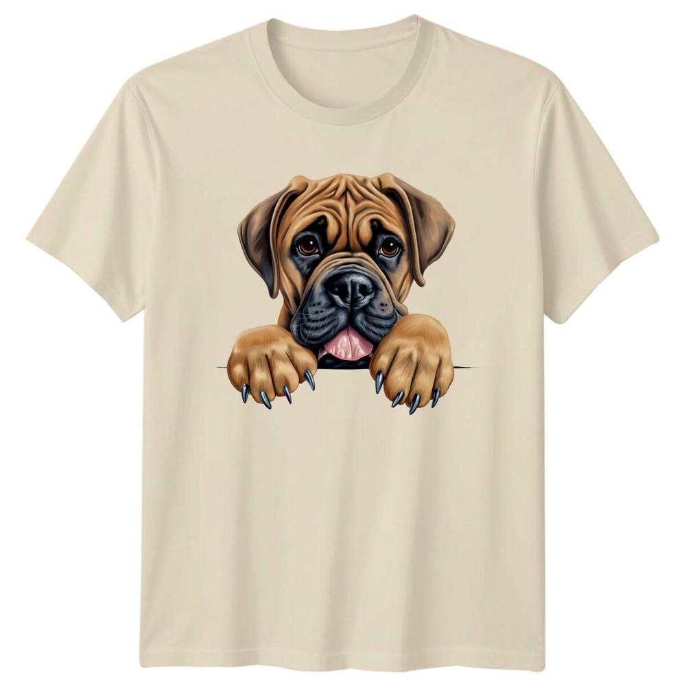 Cute Bullmastiff Dog Peekaboo Pet Puppy Animal Lover TShirt