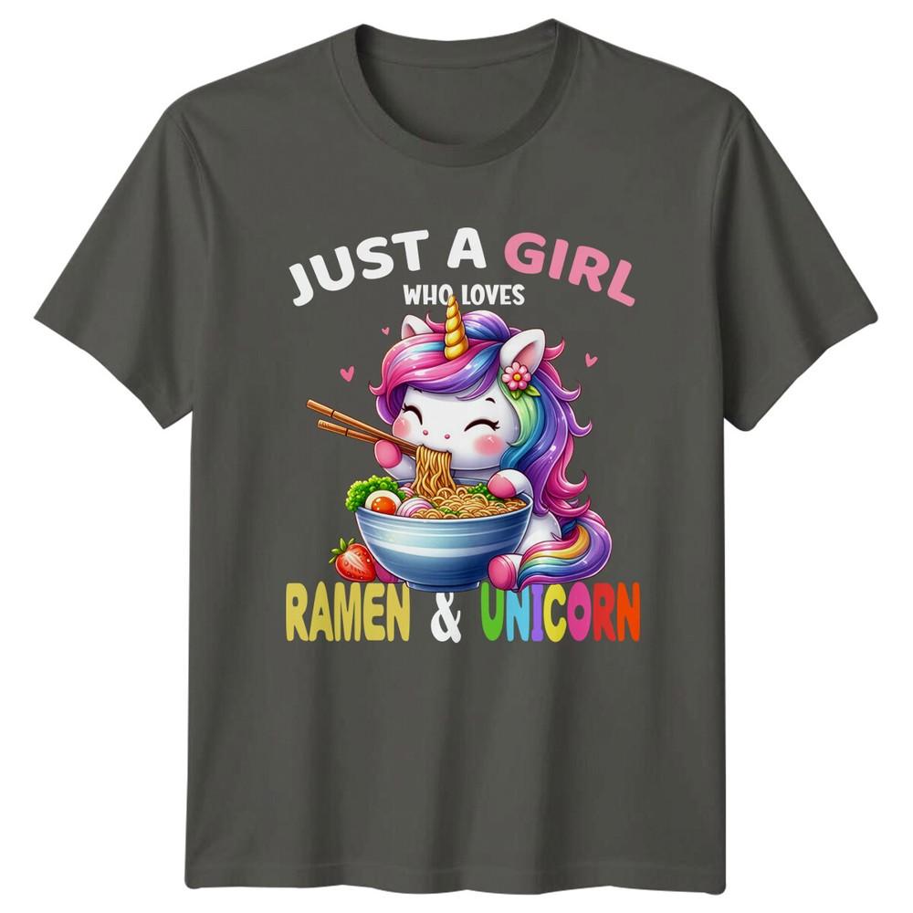 Just A Girl Who Loves RaUnisex Unicorn Graphic TShirt S