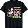 100 Days of School Unicorn 100th Day Smarter Girls Teacher T-Shirt