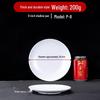 White Round Melamine Dinner Plate