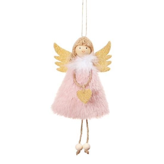 Doll Pendant Hanging Design Delicate Multi-color Christmas Hanging Angel Doll for Wall