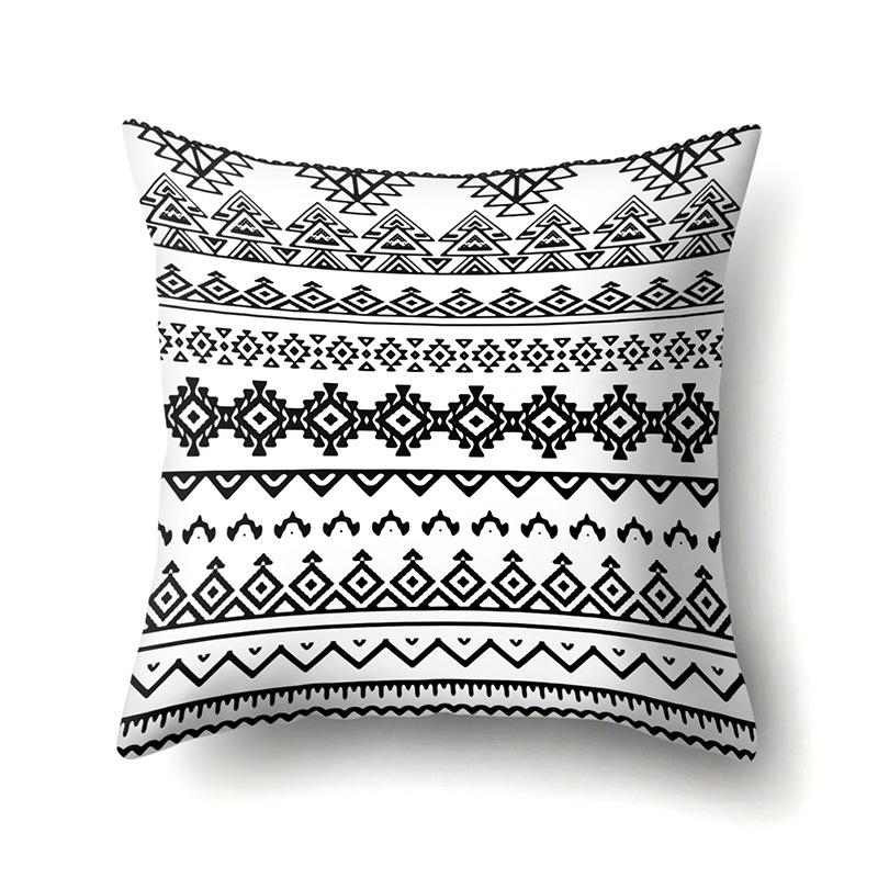 Ethnic Style Colorful Boho Polyester Pillowcase Car Decoration Home Printed Waist Pillowcase