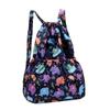 Polyester Drawstring Bag Casual Floral Printed Waterproof Portable Shopping Bag Sports Large Capacity Backpacks Teenage Girls