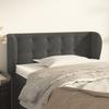 vidaXL Headboard with Ears Dark Grey 93x23x78/88 Cm Velvet