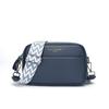 Crossbody-Tasche aus echtem Leder mit breitem Riemen - Damen Casual Klein Quadratisches Design