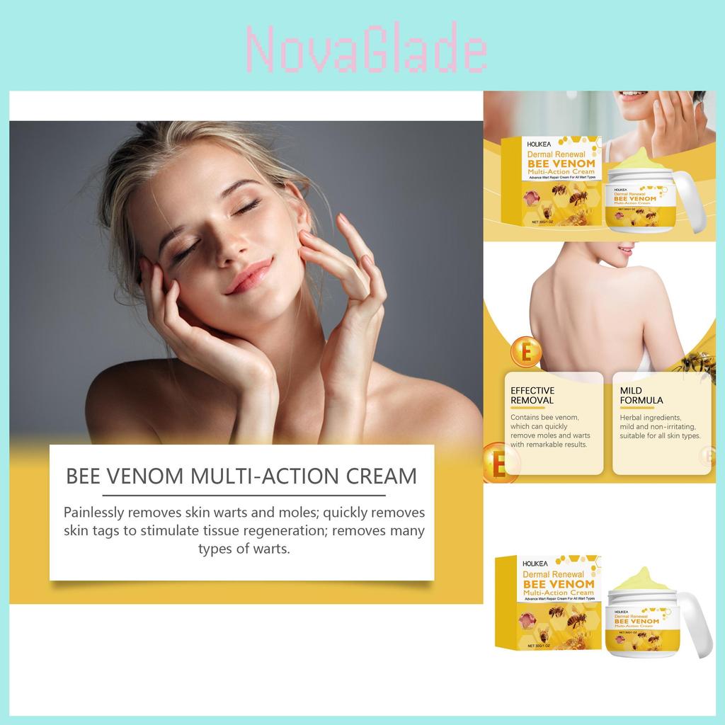 Houkea Bee Venom Relief Cream Gentle Moisturizing Formula For Skin Nourishment