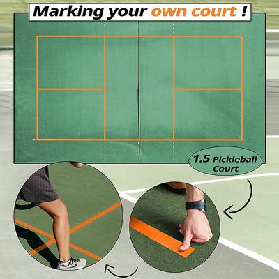 Pickleball Tape For Outdoor Court Temporary Pickleball Court Line Tape Court Marking Kit For Pickleball