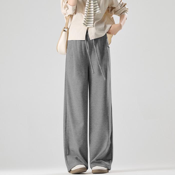 

2026 Spring Korean Style Adjustable Wide-Leg Maternity Pants - No Belly Support, Loose Fit XL