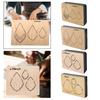 Wooden Leather Cutting Die DIY Crafts Embossing Decor Teardrop with EVA Foam