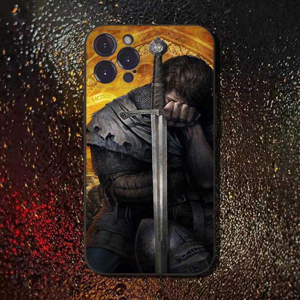 Kingdom Come Deliverance Handyhülle Für iPhone 17,16,15,14,13,12,11 Plus,Pro Max,XS,X,XR,SE,Mini,8,7,Weiche Silikon Schwarz Hülle