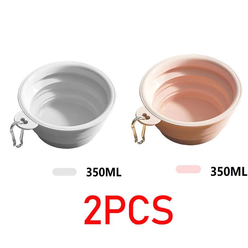 350ML Folding Dog Dish Collapsible Pet Bowl Water for Dog Drinking Bowl Cat Water Bowl Drinking Fountains for Dogs