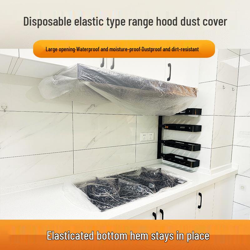 

Одноразова водонепроникна пилозахисна накидка для кондиціонера, водонагрівача, витяжки та настінного телевізора зі шнурком Kitchen Appliance Cover [40*35*35CM]