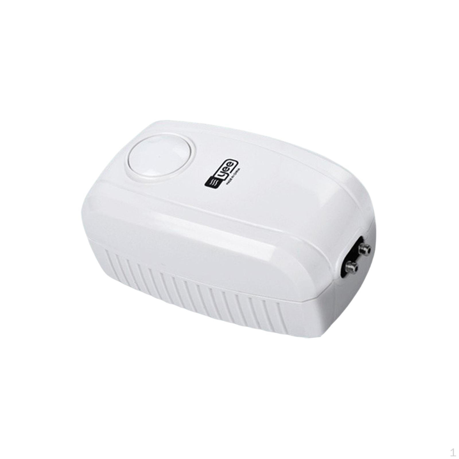 Adjustable Aquarium Air Pump, Bubbler High Efficiency, Powerful Aerator Fish Tank 5W Double Hole