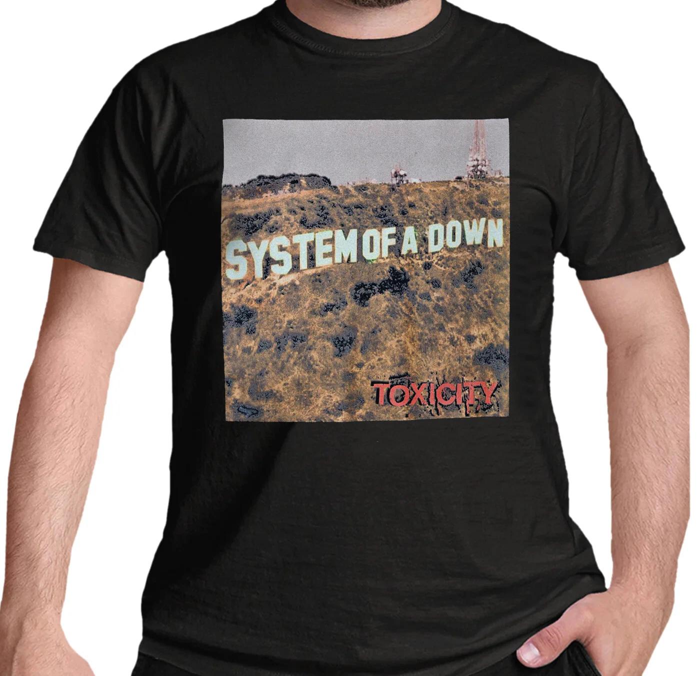 Official System of a Down T Shirt Toxicity Rock Band Serj Tankian Black New S