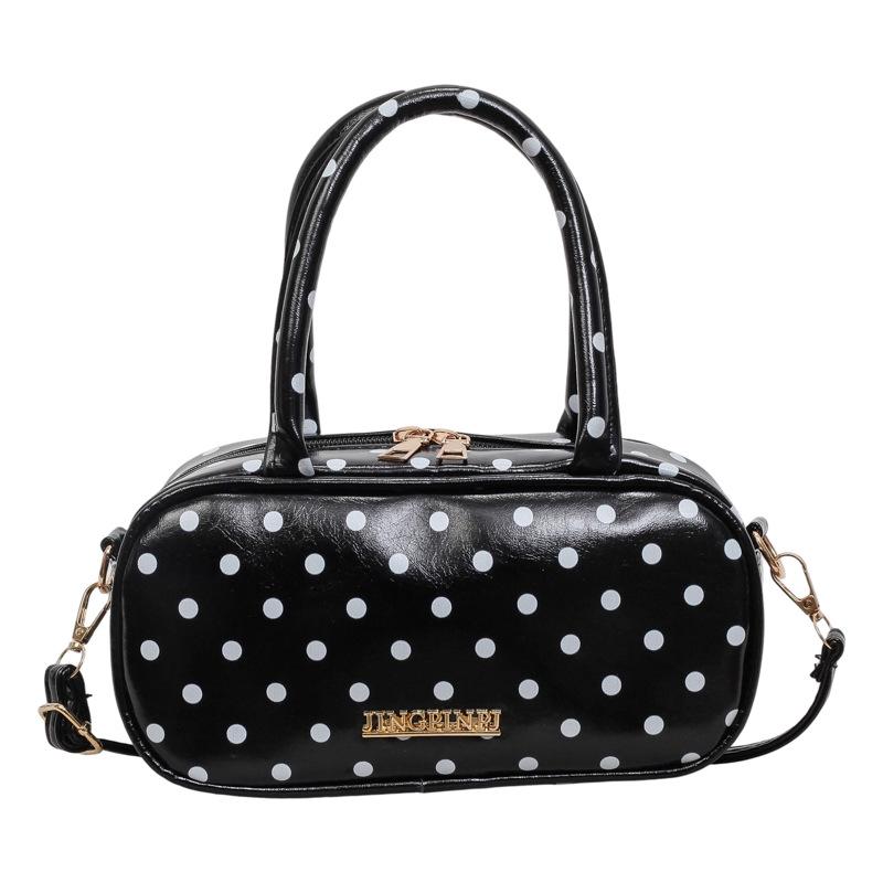 Exquisite Polka Dot Handheld & Crossbody Bag - Women's 2026 Summer Casual Style