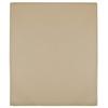 136220 vidaXL Fitted Sheet Jersey Taupe 90x200 Cm Cotton
