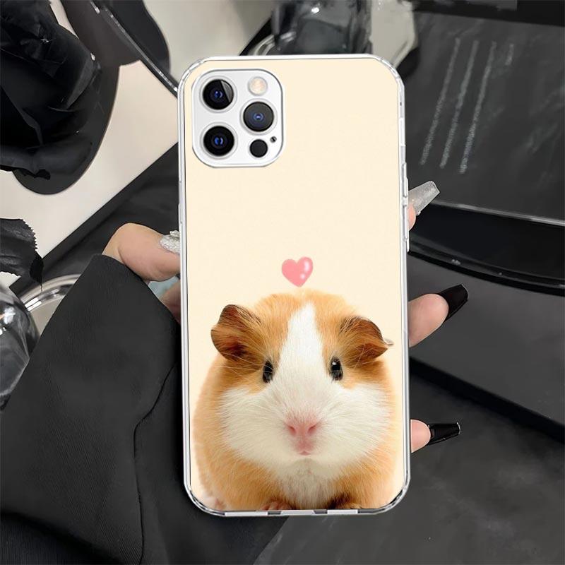 

Cute Lovely Pet Hamster Phone Case for iPhone 13 12 Mini 11 Pro X XS Max XR 7 Plus 8 SE 6 6S 5 5S Soft Silicone Fundas Cover iPhone 12 Pro Max