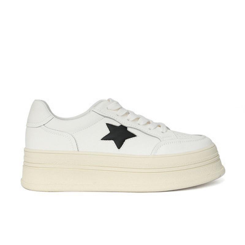 

[Шей Су Иинь] Кеды белые корейские звезды платформа спортивные и повседневные кеды женские белые кеды женские 40 белый