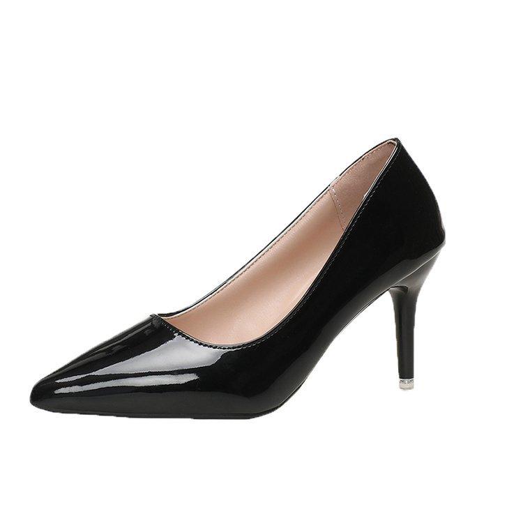 Sexy high heels women's bed flirting sexy cannon shoes nightclub autumn pointed thin heel pedal work shoes