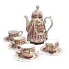 Rose European Ceramic Coffee Pot Cup and Plate Set Afternoon Camellia Tea Pot Tea Cup Wedding Gift   Tea Cup Set