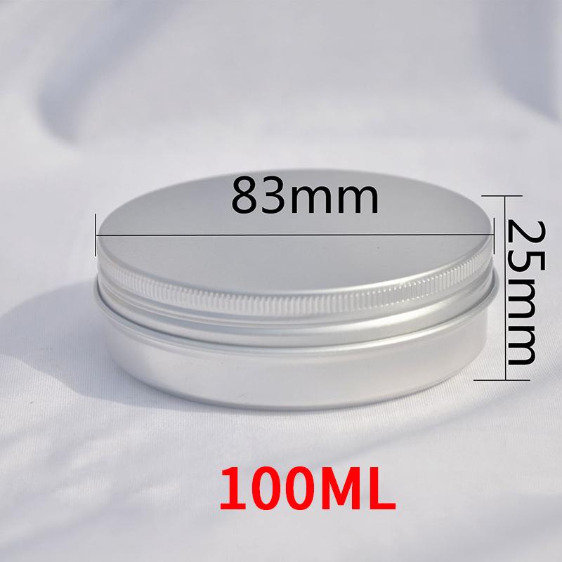 10 szt. Aluminiowe Puszki Pojemniki Pudełka 5ML/10ML/15ML Puste Na Krem Balsam Paznokcie Świeca Kosmetyki Okrągłe