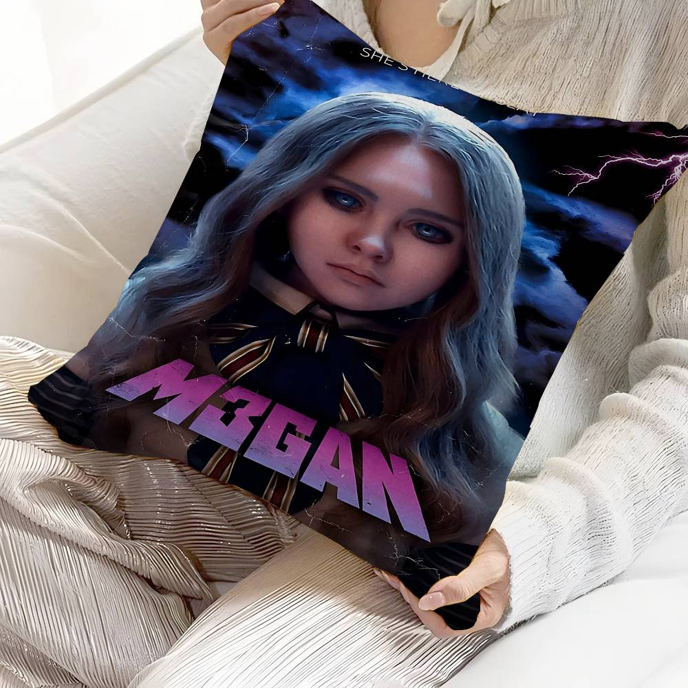 

Movie MEGAN Personalized Pillow Dust Cover Bedroom Kids Party Decoration Pillowcase Birthday Children Gift 30x30 cm