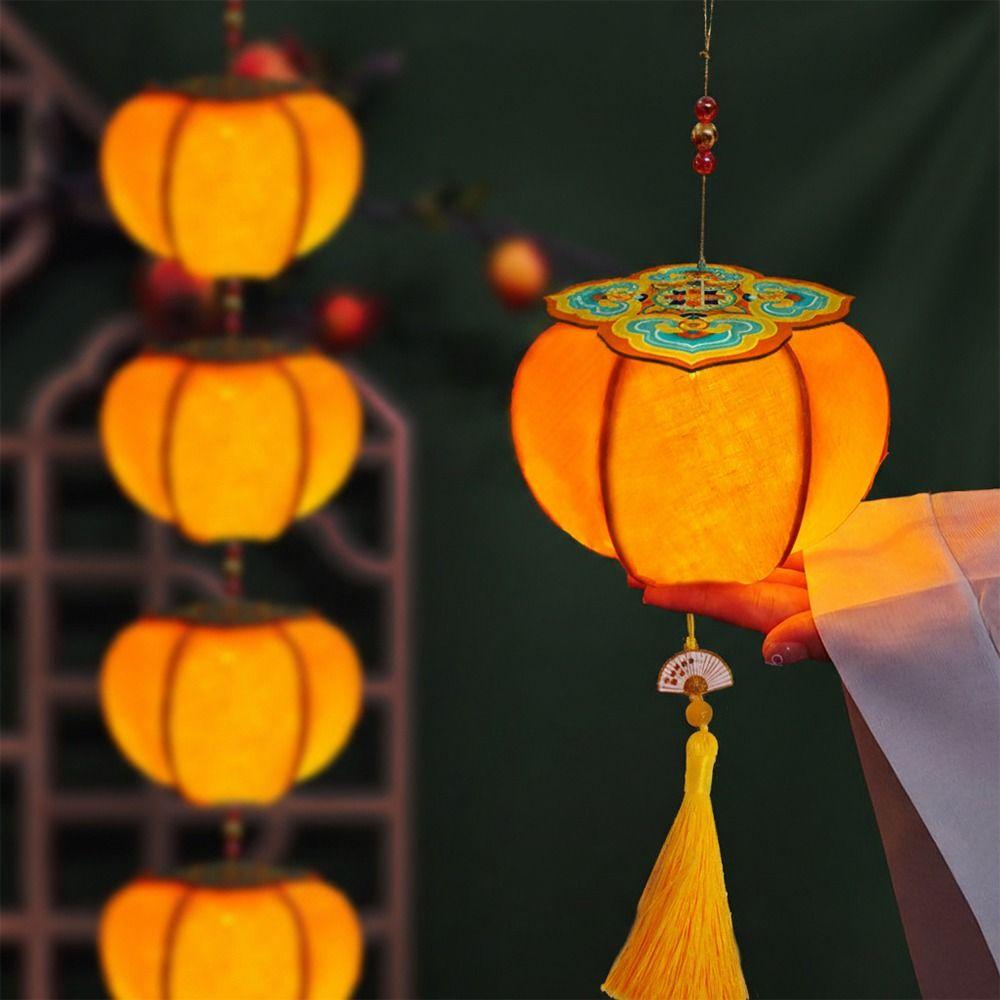 Persimmon RUYI Chinese New Year Lantern Kit DIY Accessories Handheld DIY Lantern Kits Photo Props with Light