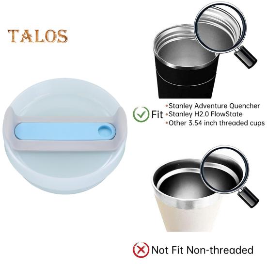 40 Oz Tumbler Flip Straw Lid Spill-Proof Splash Resistant Leak-proof Cup Lid Reusable Cover BPA-Free Dishwasher Safe Universal Cup Lid