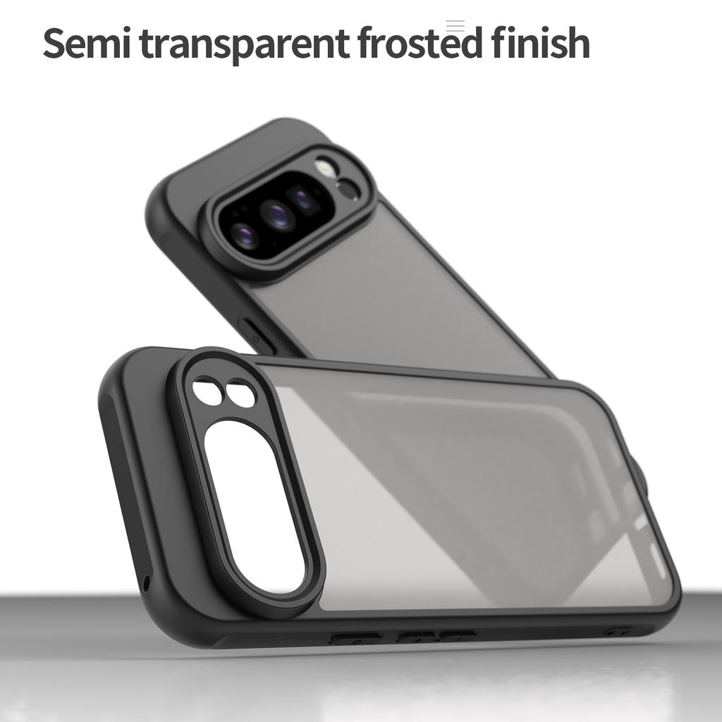 For Google Pixel 10 Pro Case with Screen Film WANLONFENG FD Series Skin Touch TPU PC Phone Back Cover