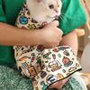 Katzenpflegetuch Selbstklebendes Katzenwickeltuch Burrito-Wickel Anti-Biss Anti-Kratzer Anti-Flucht Buntes Magisches Tuch Fixierbeutel