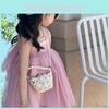 Modern Miniature Unisex Chain Shoulder Bag For Children With Cute Geometric Patterns