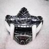 Airsoft Maske Halbe Gesichtsmaske Prajna Maske Japanischer Samurai Oni Dämon für Cosplay