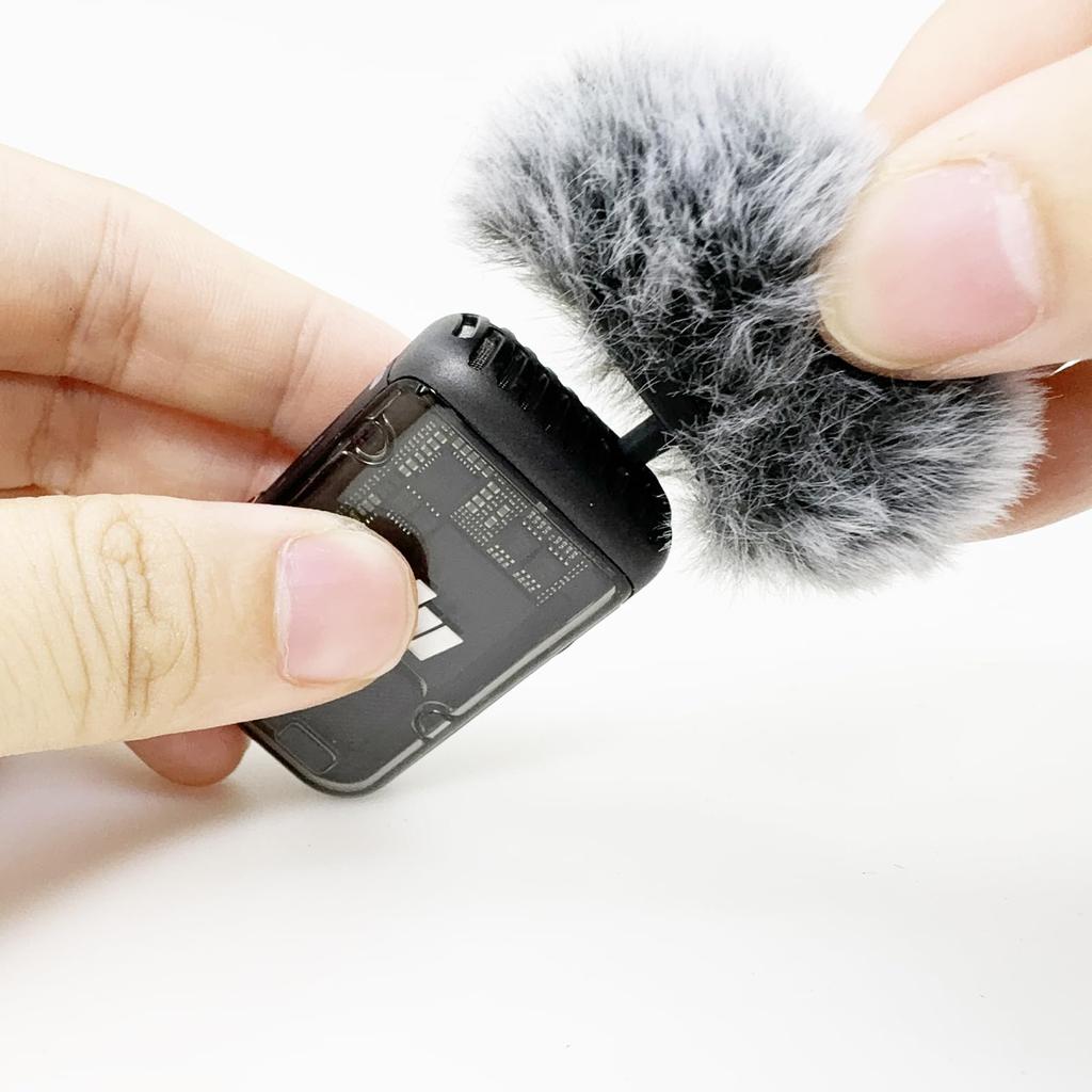 Kimyoaee For DJI Mic 2 Windshield Pocket 3 Lavalier Microphone Accessories Set of 2 Windshield Pop Filter Noise Reduction Foam Gray Windscreen/Osmo -