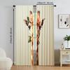 2 Pcs, Versatile Polyester Transparent Curtains for Home Decoration Romantic Giraffe Love for Use In Bedrooms and Living Rooms