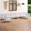 Day and Night - Day and Night Garden Furniture Set 7 Pieces Solid White Pine Wood