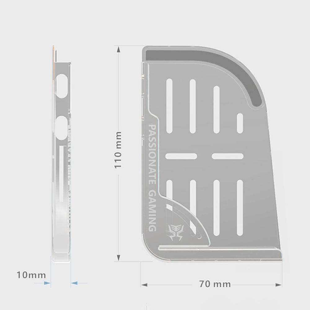 2pcs Soft Silicone Auxiliary Mobile Game Holder for iPad Tablet Grips Handle Gaming Accessories for PUBG Mobile Game Joystick 5