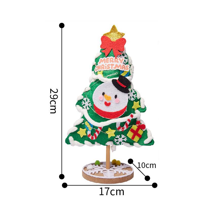 Christmas Handmade DIY Christmas Tree Desktop Decoration Material Package, Children's DIY Christmas Tree Christmas Decoration