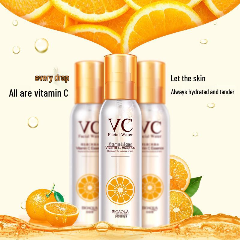 BIOAQUA Nawilżający i Odświeżający Tonik z Witaminą C dla Promiennej Skóry i Redukcji Porów