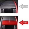 Red Carbon Fiber Center Console Panel Sticker For Jaguar F-TYPE 2013-