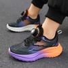 2025 New Spring and Autumn Children's Button Running Shoes Sneakers Middle and Older Children's Students Boys Breathable Mesh Non-slip Shoes