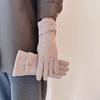 Elegant Full-Finger Warm Gloves Women Winter Driving Cycling Touchscreen Compatible